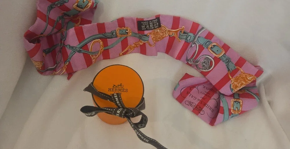 Hermes pink striped